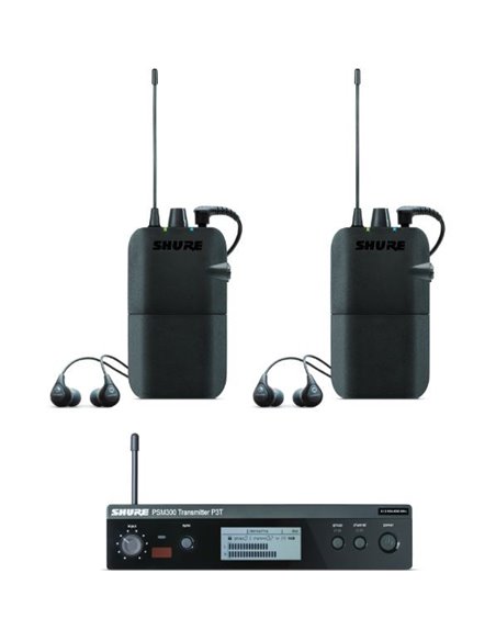 SHURE Twin Pack PSM300 P3R