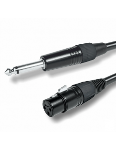 CABLE JACK MONO - XLR HEMBRA NO BALANCEADO 1 M.
