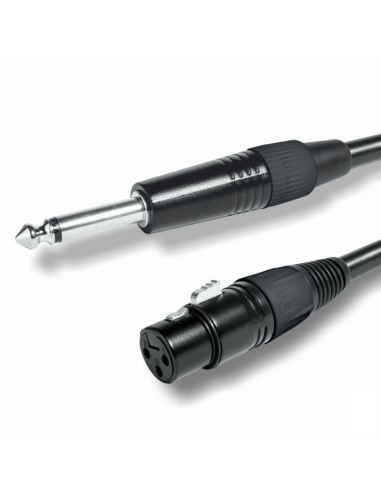 CABLE JACK MONO - XLR HEMBRA NO BALANCEADO 1 M.