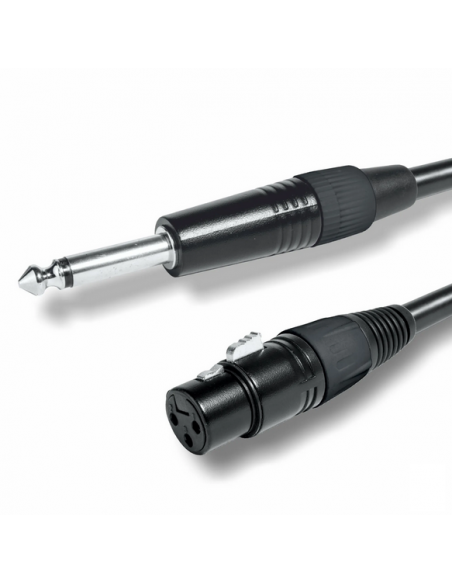 CABLE JACK MONO - XLR HEMBRA NO BALANCEADO 1 M.