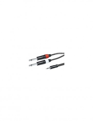 CABLE MINIJACK 3,5- 2 JACK 6,3 MONO 3M