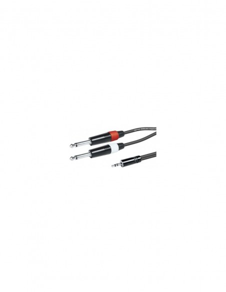 CABLE MINIJACK 3,5- 2 JACK 6,3 MONO 3M