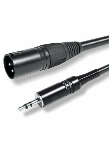 CABLE MINIJACK 3,5- XLR MACHO NO BALANCEADO 1M.
