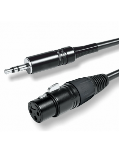 CABLE MINIJACK 3.5 M STEREO - XLR HEMBRA 2M.