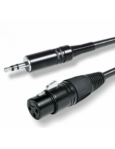 CABLE MINIJACK 3.5 M STEREO - XLR HEMBRA 2M.