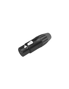 SEETRONIC SCMF3-B conector XLR3 hembra negro