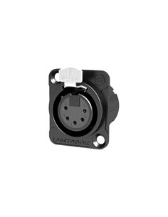 SEETRONIC MK5F2C-B  Base XLR5 hembra negro