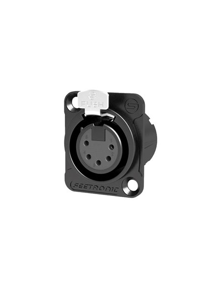 SEETRONIC MK5F2C-B  Base XLR5 hembra negro