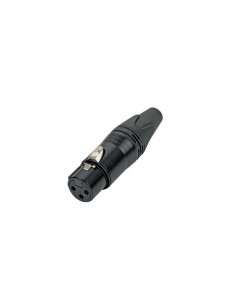 Percon 2051-X Conector XLR 3 aéreo Hembra negro