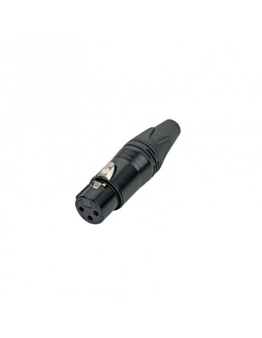 Percon 2051-X Conector XLR 3 aéreo Hembra negro