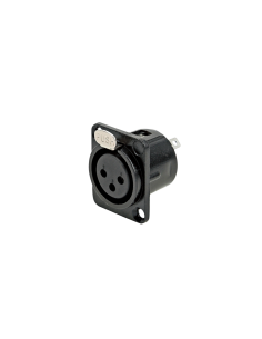 Percon 2069-X Conector XLR 3 Hermbra Chasis en negro