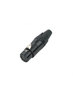 Percon 2063-X Conector XLR 5 Hembra Aéreo en negro