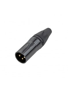 Percon 2050-X Conector XLR 3 aéreo Macho negro