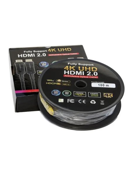 CABLE HDMI-HDMI FIBRA ÓPTICA 4K 70M.