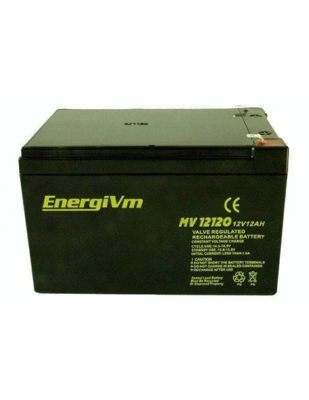 ENERGIVM MV12120 Bateria de plomo de 12V 12A