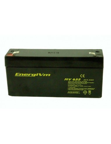 ENERGIVM MV632  Bateria de plomo de 6V 3.2A