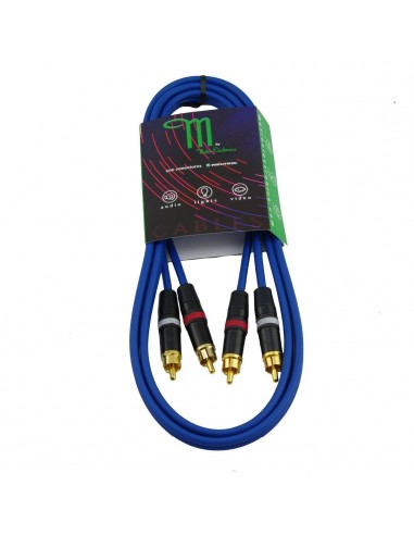 M BY METRO NT-0151 CABLE RCA-RCA 1.5M COLOR AZUL
