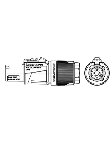 NEUTRIK NAC3FXXA-W-S