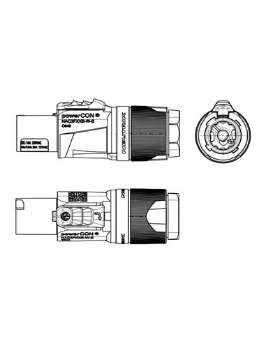 NEUTRIK POWERCON NAC3FXXB-W-S
