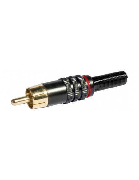 Conector RCA Macho Rojo