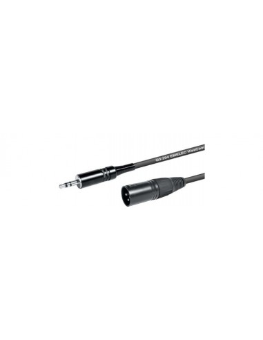 CABLE MINIJACK 3,5- XLR MACHO NO BALANCEADO 2M