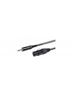 CABLE MINIJACK 3,5- XLR HEMBRA NO BALANCEADO 5M