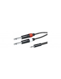 CABLE MINIJACK 3,5- 2 JACK 6,3 MONO 5M