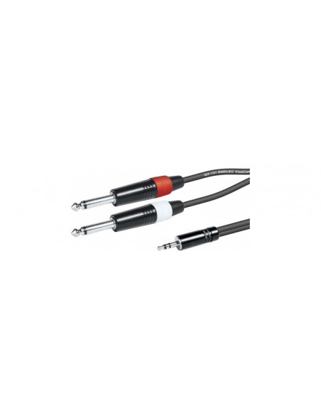 CABLE MINIJACK 3,5- 2 JACK 6,3 MONO 1.5M