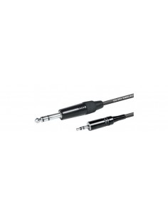 CABLE MINIJACK 3,5-JACK 6,3 STEREO 2M