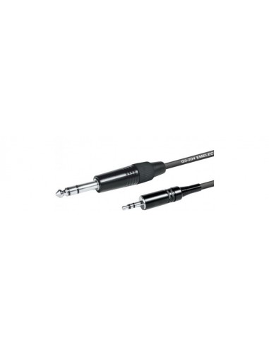 CABLE MINIJACK 3,5-JACK 6,3 STEREO 2M