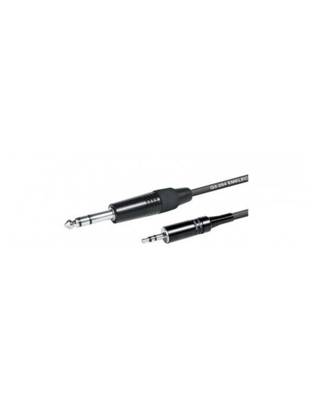 CABLE MINIJACK 3,5-JACK 6,3 STEREO 5M