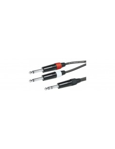 CABLE JACK 6,3- 2 JACK 6,3 MONO 1.5M