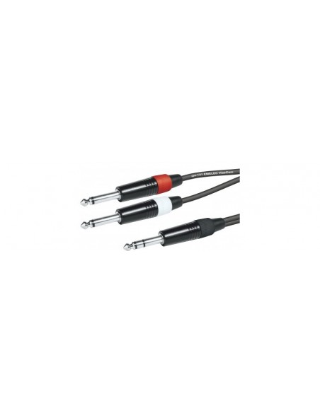 CABLE JACK 6,3- 2 JACK 6,3 MONO 1.5M