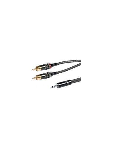 CABLE JACK 6,3 STEREO-2 RCA 1.5M