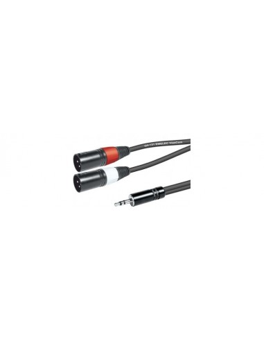 CABLE MINIJACK 3,5- 2 XLR M 1.5M