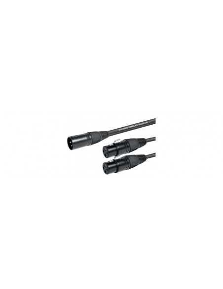 CABLE EN Y XLR M - 2 XLR H 0.2M