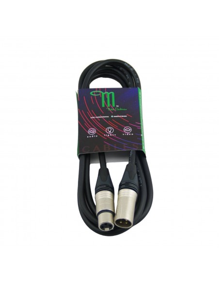 M BY METRO NT-935 CABLE DMX XLR 3 PIN M-H 5M