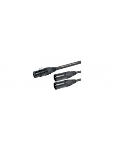 CABLE EN Y XLR H - 2 XLR M 0.2M