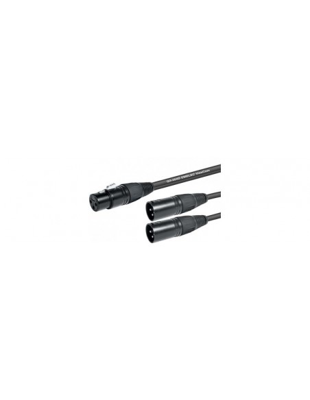 CABLE EN Y XLR H - 2 XLR M 0.2M