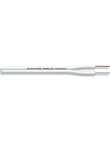 BOBINA DE CABLE PARALELO LIBRE DE OXIGENO POLARIZADO BLANCO 0.75MM