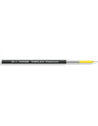 BOBINA DE CABLE COAXIAL RGB-75 DE 75 OHM COLOR BLANCO