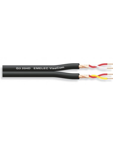 CABLE DOBLE DE MICROFONO BALANCEADO DE 2x0,20mm