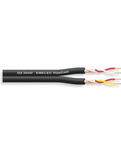 CABLE DOBLE DE MICROFONO BALANCEADO DE 2x0,20mm