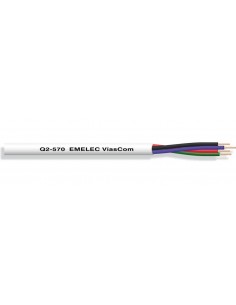MANGUERA RGB PARA LED DE 0,20 mm² COLOR BLANCO