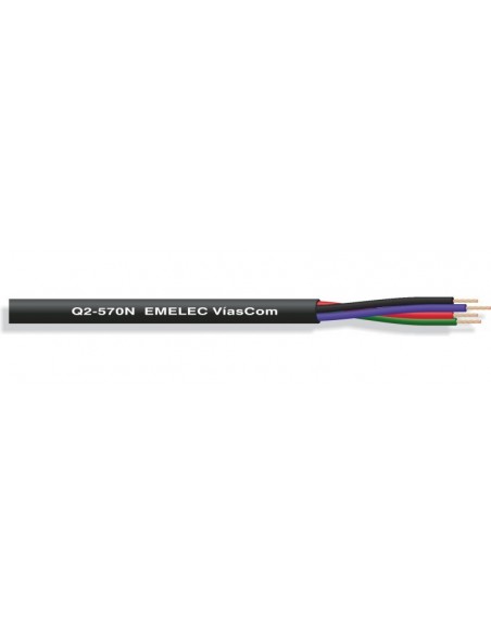 MANGUERA RGB PARA LED DE 0,20 mm² COLOR NEGRO