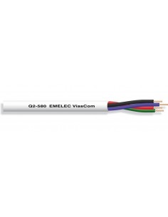BOBINA DE MANGUERA RGB PARA LED DE 0,50 mm² COLOR BLANCO