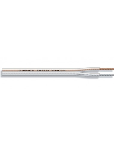 CABLE PARALELO LIBRE DE OXIGENO POLARIZADO TRANSPARENTE 0.75MM
