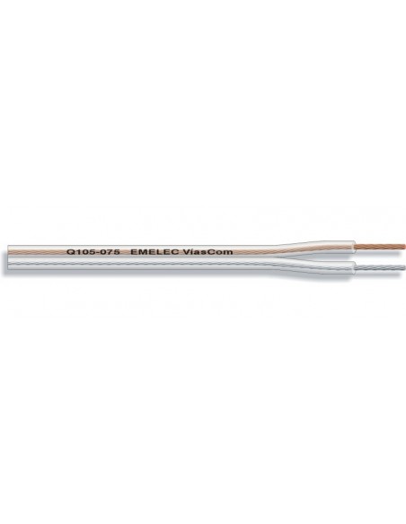 CABLE PARALELO LIBRE DE OXIGENO POLARIZADO TRANSPARENTE 0.75MM
